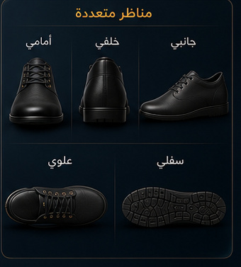Formal Line A1 front, rear, side, top and sole views