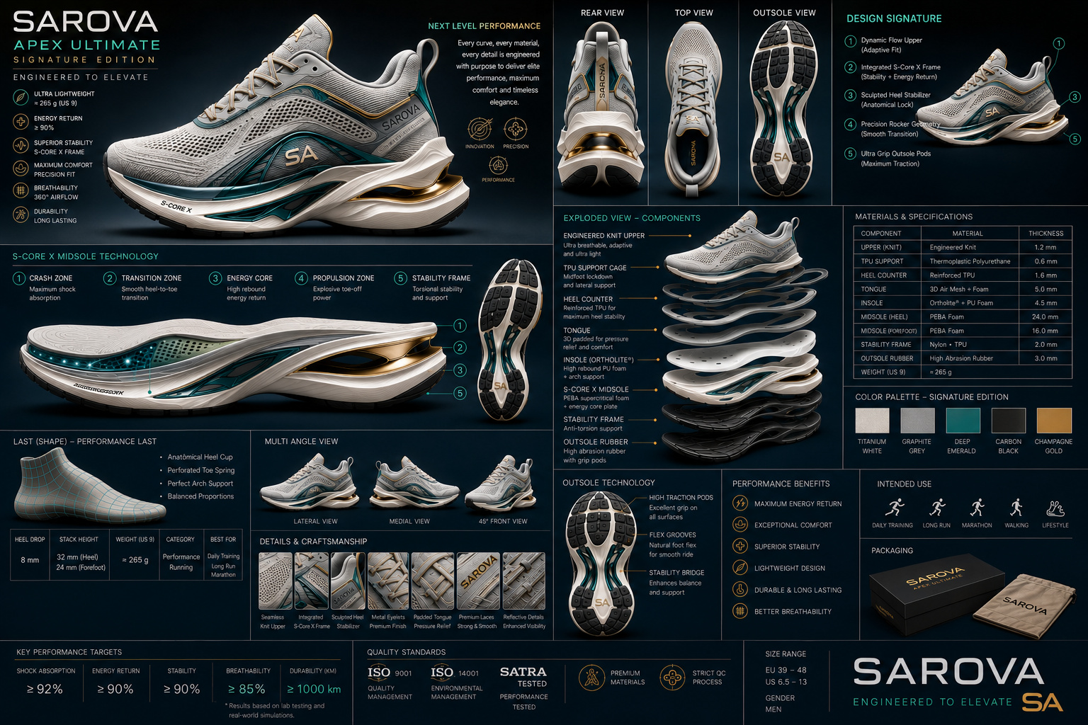 Official SAROVA Apex Ultimate presentation board