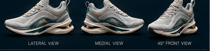 Apex Ultimate lateral, medial and 45° front view
